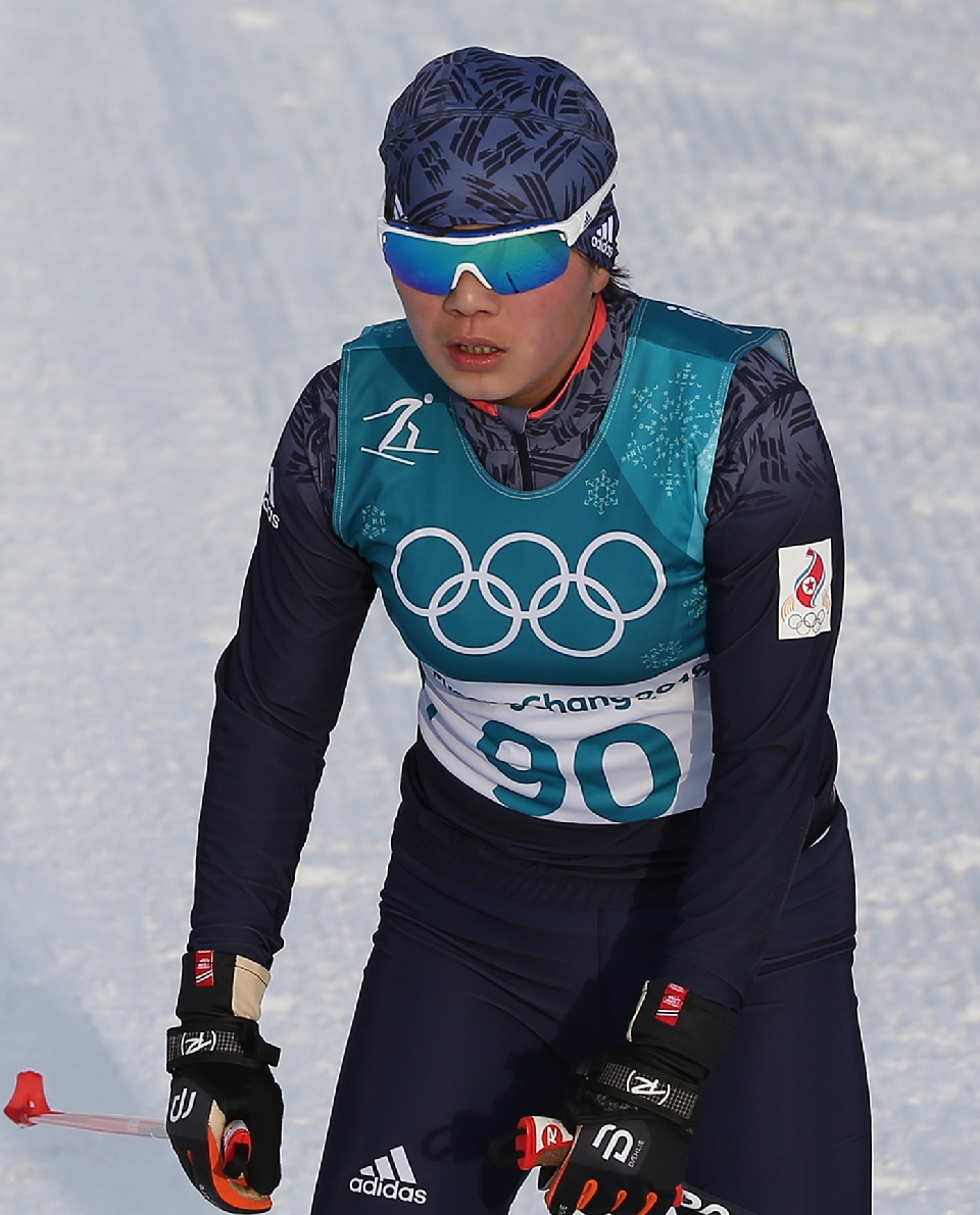 크로스컨트리 여자 10km 프리 메달 경기에 북한 리영금 선수 출전
