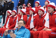 아이스하키 여자 조별 예선 B조 코리아-일본 경기 및 응원