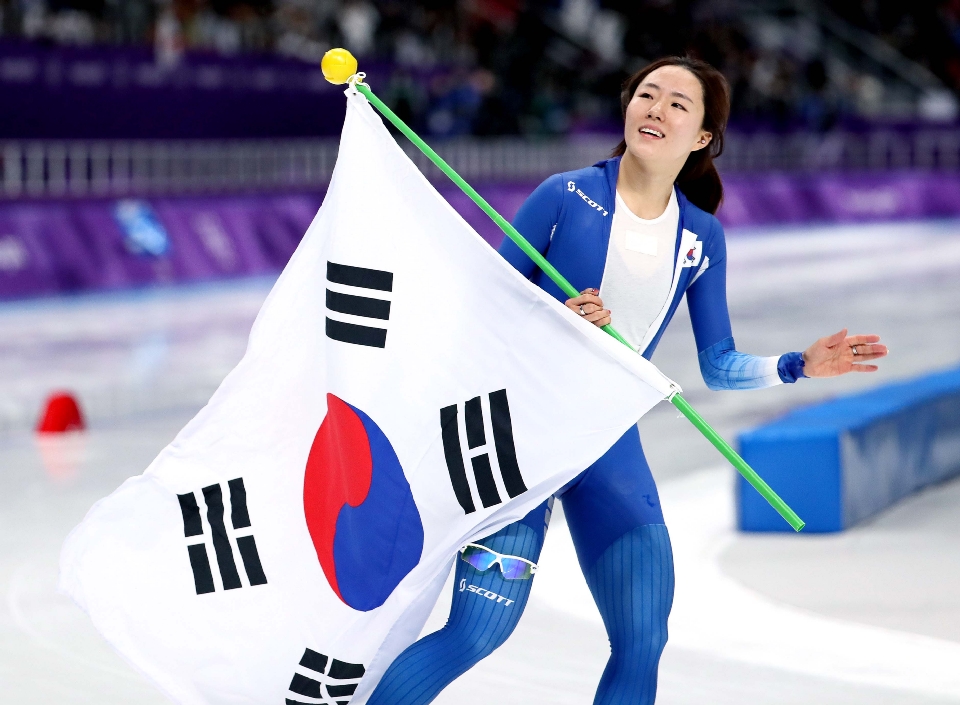 스피드스케이팅 여자 500m 결승 경기, 이상화 선수 은메달(사진출처 : 대한체육회)