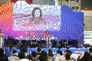 9일, 대전 KT인재개발원 실내체육관에서 개최된 제 2회 전국 청년상인 네트워크 통합워크숍에서 박영선 중소벤처기업부 장관이 축사를 하고 있다.