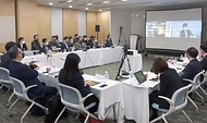 9일 경기도 성남시 반도체산업협회에서 제1차 한미 반도체 파트너십 대화가 온·오프라인으로 열리고 있다.
