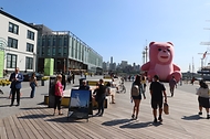 21일(현지시간) ‘K 브랜드 엑스포’가 열리는 미국 뉴욕 Pier17 전경.