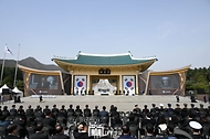 24일 대전시 유성구 국립대전현충원에서 ‘제8회 서해수호의 날 기념식’이 진행되고 있다.