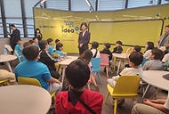 이인실 특허청장이 2일~4일 대전시 유성구 국제지식재산연수원에 우도·가파도 초등학교 학생들을 초청해 발명교실을 진행하고 있다.