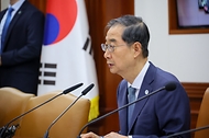 한덕수 국무총리가 31일 서울 종로구 정부서울청사에서 열린 ‘제23회 국정현안관계장관회의’에서 발언하고 있다.