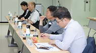 31일 서울 서대문구 국민연금공단 북부지역본부에서 ‘배달노동자 국민연금 간담회’가 진행되고 있다.