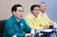 이창양 산업통상자원부 장관이 15일 경기 의왕시 전력거래소 경인전력관제센터에서 열린 ‘여름철 전력수급 대비 현황 점검 회의’에서 발언하고 있다.