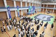 18일 부산 남구 경성대학교 체육관에서 미래 자동차 산업을 선도할 인재양성을 위해 열린 ‘제2회 미래형자동차 자율주행 소프트웨어 경진대회’가 진행되고 있다.