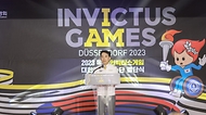 박민식 국가보훈부 장관이 29일 오후 중앙보훈회관에서 열린 2023 독일 인빅터스게임 결단식에 참석하여 격려사를 하고 있다 ？