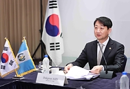 안덕근 산업통상자원부 통상교섭본부장이 5일 서울 중구 롯데호텔에서 열린 ‘과테말라의 한-중미 FTA 가입협상 타결선언식’에서 축사를 하고 있다.