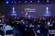 한덕수 국무총리가 20일 서울 중구 신라호텔에서 열린 ‘서울경제 미래컨퍼런스 2023’에 참석하고 있다.