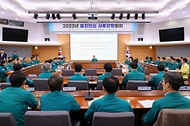 20일 서울 종로구 정부서울청사 별관에서 ‘2023 을지연습 사후 강평회의’가 진행되고 있다.