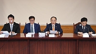 추경호 부총리 겸 기획재정부 장관이 21일 서울 중구 은행회관에서 열린 ‘비상거시경제금융회의’를 주재하고 있다.