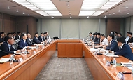 22일 서울 강남구 한국기술센터 대회의실에서 ‘특화단지 범부처 지원협의체 출범식’이 진행되고 있다.