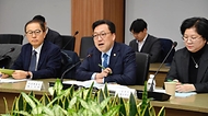 김병환 기획재정부 차관이 24일 서울 영등포구 한국수출입은행에서 열린 ‘제3차 물가관계차관회의’를 주재하고 있다.