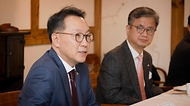 박민수 보건복지부 제2차관이 23일 서울에서 열린 ‘대한중소병원협회 간담회’를 주재하고 있다.