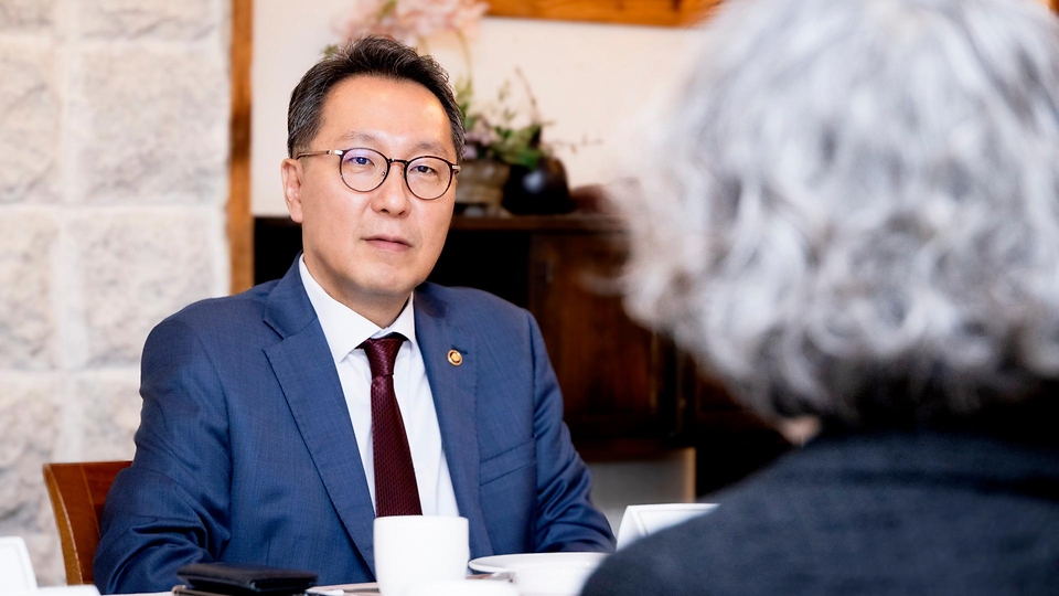 박민수 보건복지부 제2차관이 23일 서울에서 열린 ‘대한중소병원협회 간담회’에 참석해 발언하고 있다.