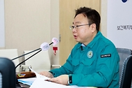 조규홍 보건복지부 장관이 27일 세종 정부세종청사에서 열린 ‘겨울철 취약시설 안전점검 및 위기가구 발굴 점검회의’에서 발언하고 있다.