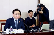 조규홍 보건복지부 장관이 15일 서울 종로구 정부서울청사에서 열린 ‘2023년 제6차 기금운용위원회’를 주재하고 있다.