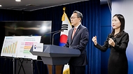박민수 보건복지부 2차관이 4일 종로구 정부서울청사에서 열린 ‘제2차 국민건강보험 종합계획’에서 브리핑 하고 있다.