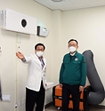 이한경 행정안전부 재난안전관리본부장이 14일 대구의료원을 방문해 의료시설 등 비상진료체계를 점검하고 있다.