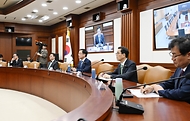최상목 경제부총리 겸 기획재정부 장관이 25일 서울 종로구 정부서울청사에서 열린 ‘제241차 대외경제장관회의’에 참석해 발언하고 있다.