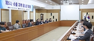 정인교 산업통상자원부 통상교섭본부장이 27일 정부세종청사 산업부 대회의실에서 열린 ‘제5차 수출지역 담당관 회의’를 주재하고 있다.