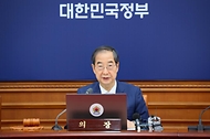 한덕수 국무총리가 29일 서울 종로구 정부서울청사에서 열린 ‘제24회 임시 국무회의’에서 발언하고 있다.