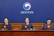 한덕수 국무총리가 29일 서울 종로구 정부서울청사에서 열린 ‘제24회 임시 국무회의’에서 발언하고 있다.