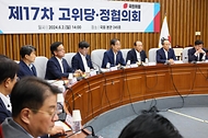 한덕수 국무총리가 2일 서울 여의도 국회에서 열린 ‘제17차 고위당·정협의회’에서 발언하고 있다.