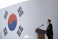 윤석열 대통령이 6일 서울 동작구 국립서울현충원에서 열린 ‘제69회 현충일 추념식’에서 추념사를 하고 있다.