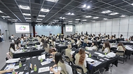 강정애 국가보훈부 장관이 지난 1일 오후 서울시 서대문구 국립대한민국임시정부기념관에서 열린 2024년 국외 보훈사적지 탐방 발대식에 참석하여 격려사를 하고 있다.