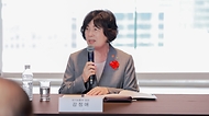 강정애 국가보훈부 장관이 7일 오후 서울시 중구 플라자호텔에서 열린 국가보훈위원회 민간위원 간담회에 참석하여 인사말을 하고 있다.