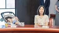 7일 오전 서울시 영등포구 FKI타워에서 열린 히어로즈 패밀리 가족사진 우리, 함께 프로젝트 개시식 행사에서 대표가구 가족이 감사 인사말을 하고 있다.