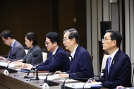 한덕수 국무총리가 20일 정부세종청사에서 열린 ‘제41회 국정현안관계장관회의’를 주재하며 발언하고 있다.