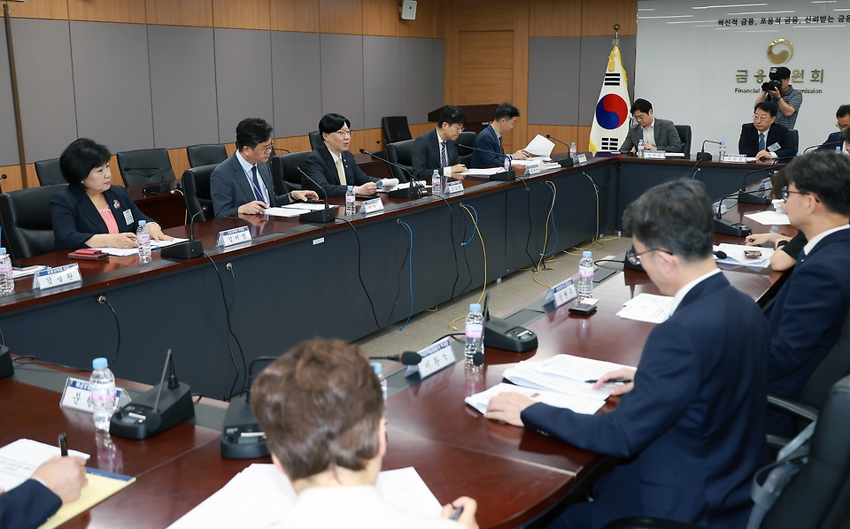 김소영 금융위원회 부위원장이 26일 오전 서울 종로구 정부서울청사에서 개최한 2024년 제1차 금융교육협의회에서 ‘청년 금융교육 캠페인 추진방안’과 ‘금융교육 실적 및 계획’ 등에 대해 논의하고 있다.
