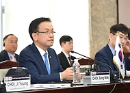 최상목 경제부총리 겸 기획재정부 장관이 25일 서울 종로구 정부서울청사에서 열린 ‘제9차 한일 재무장관회의’에서 발언하고 있다.
