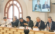 노건기 산업통상자원부 통상교섭실장이 16일(현지시간) 이탈리아 레지오 칼라브리아에서 열린 ‘G7 통상장관회의 아웃리치 세션’에 참석해 공급망 회복력 강화방안을 논의하고 있다.