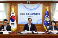 한덕수 국무총리가 26일 서울 종로구 정부서울청사에서 열린 ‘제13차 소비자정책위원회’에서 발언하고 있다. 