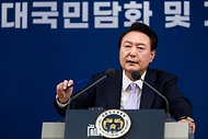 11월 7일 윤석열 대통령은 용산 대통령실에서 대국민담화 및 기자회견을 진행했습니다.