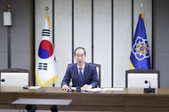 한덕수 국무총리가 21일 세종 다솜로 정부세종청사에서 열린 국정현안관계장관회의를 주재, 모두발언을 하고 있다.