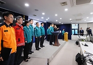 한덕수 대통령 권한대행 국무총리가 26일 세종대로 정부서울청사에서 산불 예방 관련 대국민담화를 하고 있다.