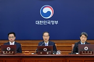 한덕수 대통령 권한대행 국무총리가 29일 세종대로 정부서울청사에서 열린 국무회의를 주재, 모두발언을 하고 있다.