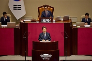 이재명 대통령이 26일 국회 본회의장에서 추가경정예산 시정연설을 하고 있다.