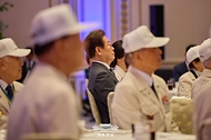 이재명 대통령이 27일 청와대 영빈관에서 열린 '호국 보훈의 달, 대통령의 초대' 행사에 참석하고 있다.
