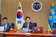 이재명 대통령이 8일 용산 대통령실에서 열린 국무회의를 주재하고 있다.