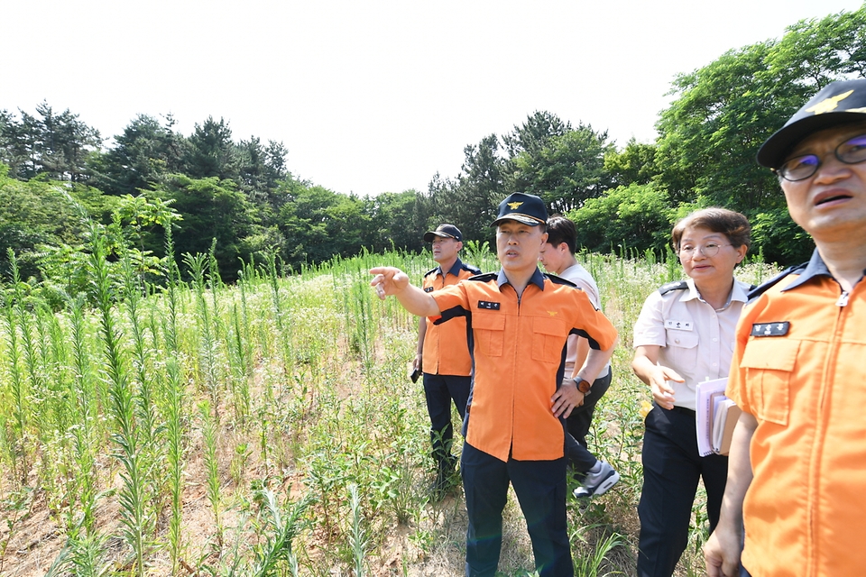 허석곤 소방청장은 9일 오후 강원도 경포해수욕장에 위치한 119시민수상구조대를 방문한뒤 인근 소방심신수련원 건립 예정지를 찾아 추진사항들을 점검했다.