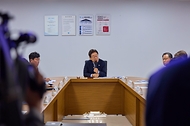이재명 대통령이 25일 경기 시흥시 SPC 삼립 시화공장에서 열린 산업재해 근절 현장 노사간담회에서 발언하고 있다.