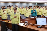 김민석 국무총리가 5일 세종대로 정부서울청사에서 열린 을지연습 준비보고회의를 주재하고 있다.
