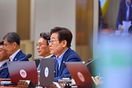 이재명 대통령이 29일 서울 용산 대통령실 청사에서 열린 임시 국무회의에서 발언하고 있다. 